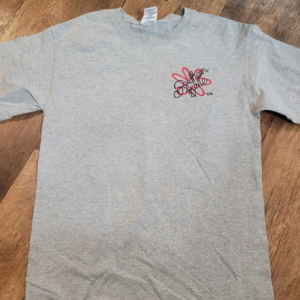 Baseball mom gray tee